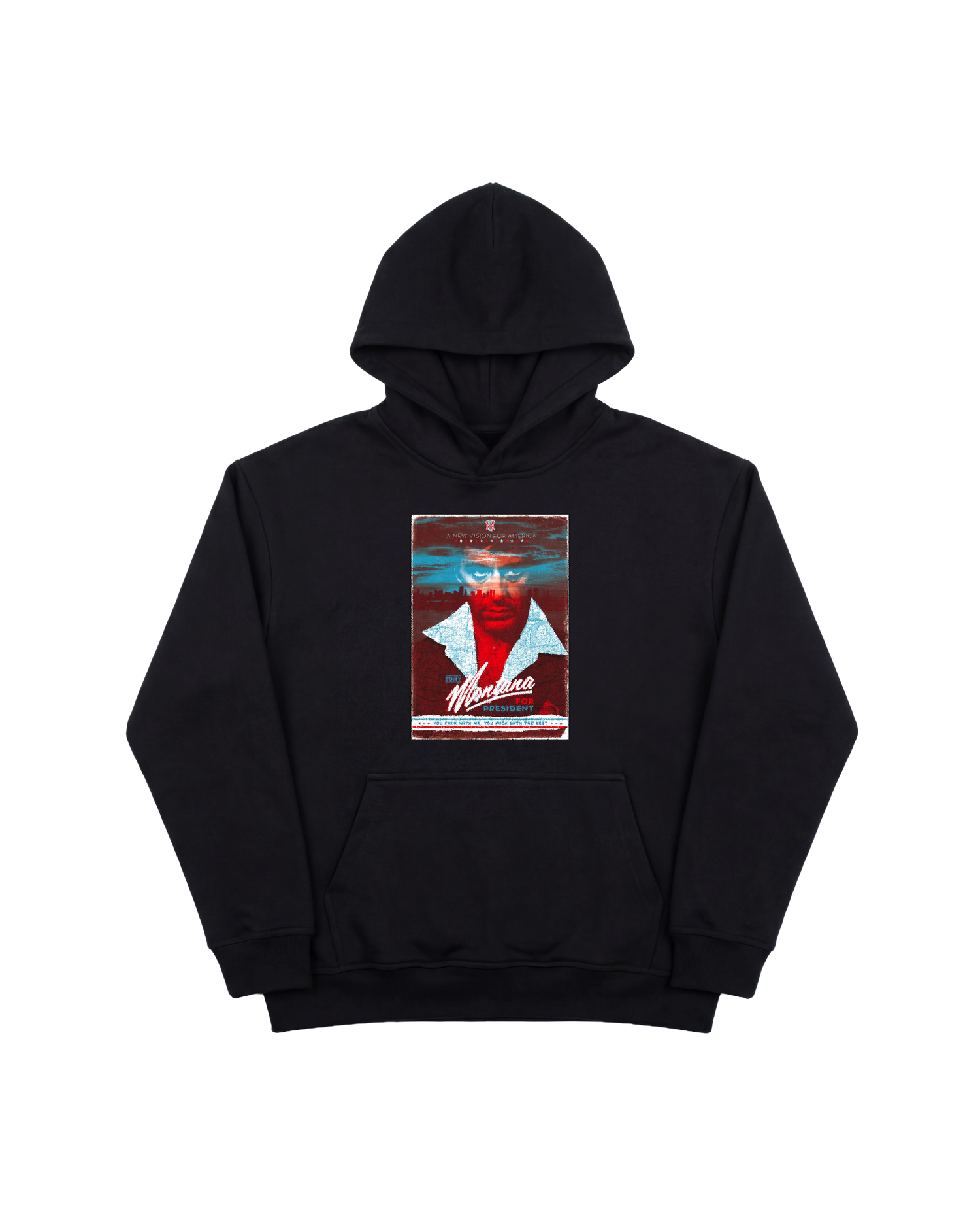 Tony Montana Hoodie 410 Negro Cubica