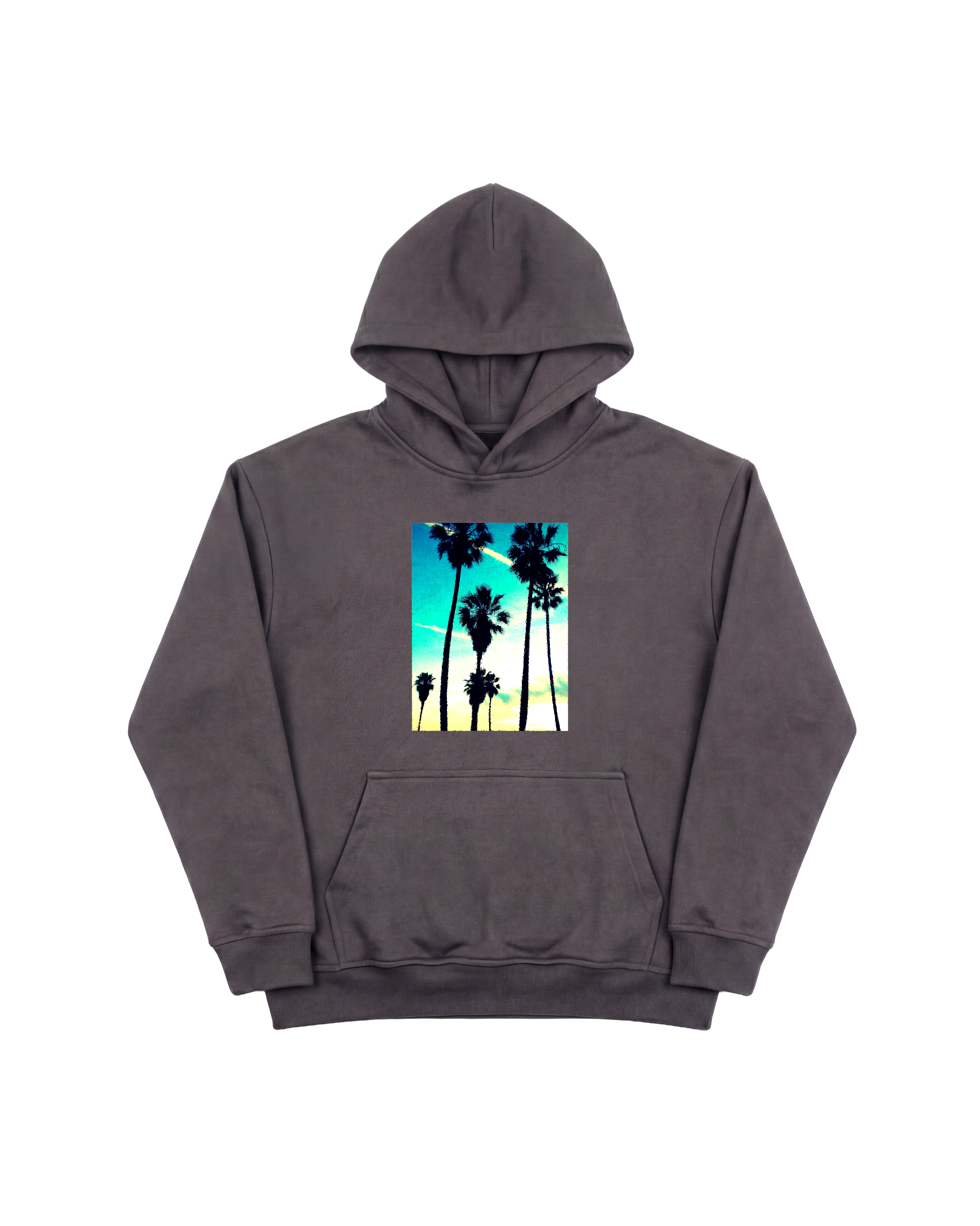 Tropical Dusk Hoodie 410 Gris Oscuro Cubica