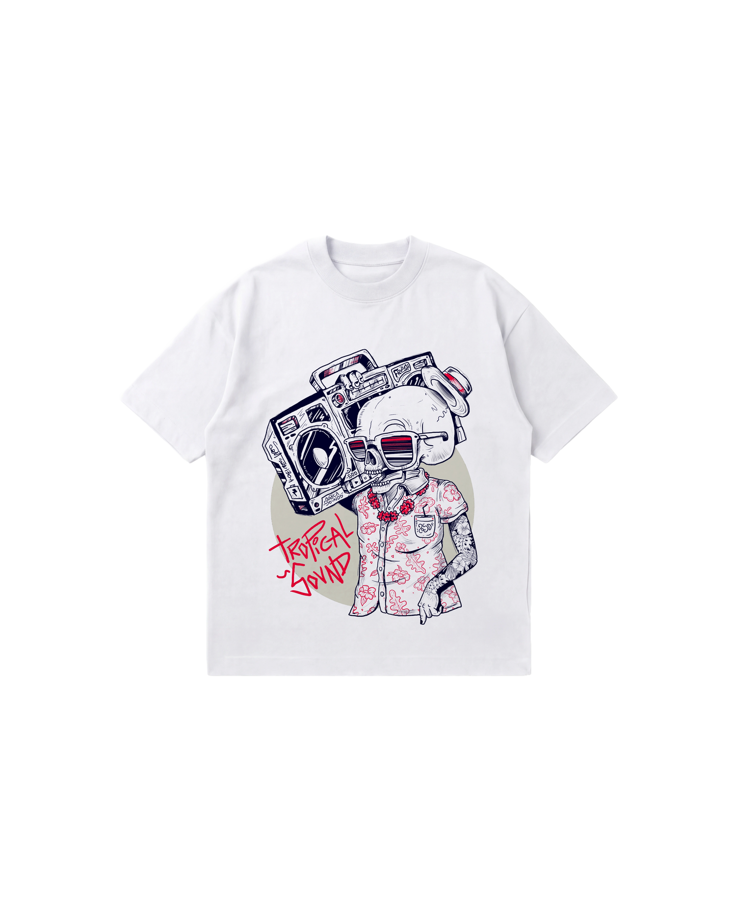 Tropical Sound Semi Oversize 250 Blanco Cubica