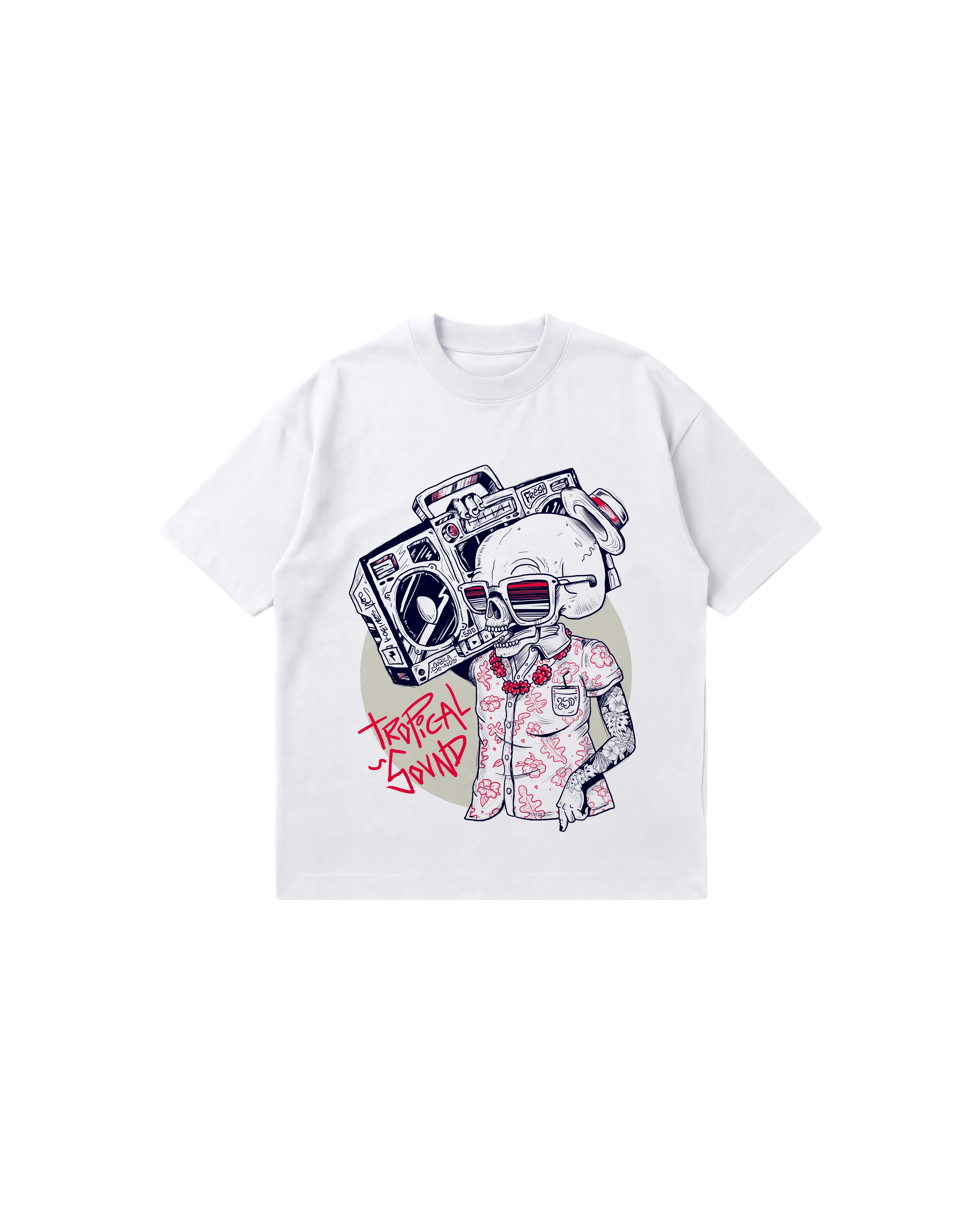 Tropical Sound Semi Oversize 250 Blanco Cubica