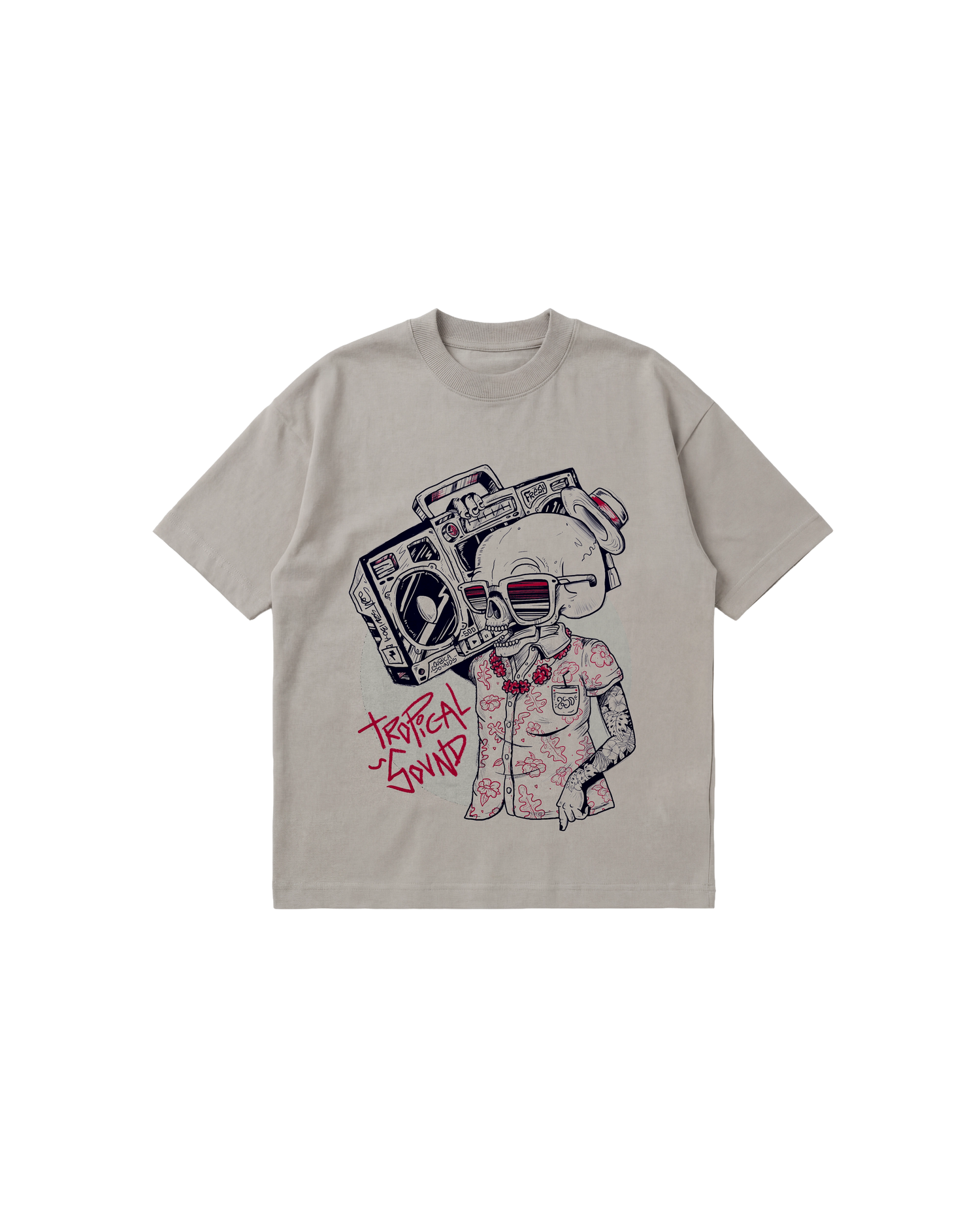 Tropical Sound Semi Oversize 250 Gris Cemento Cubica
