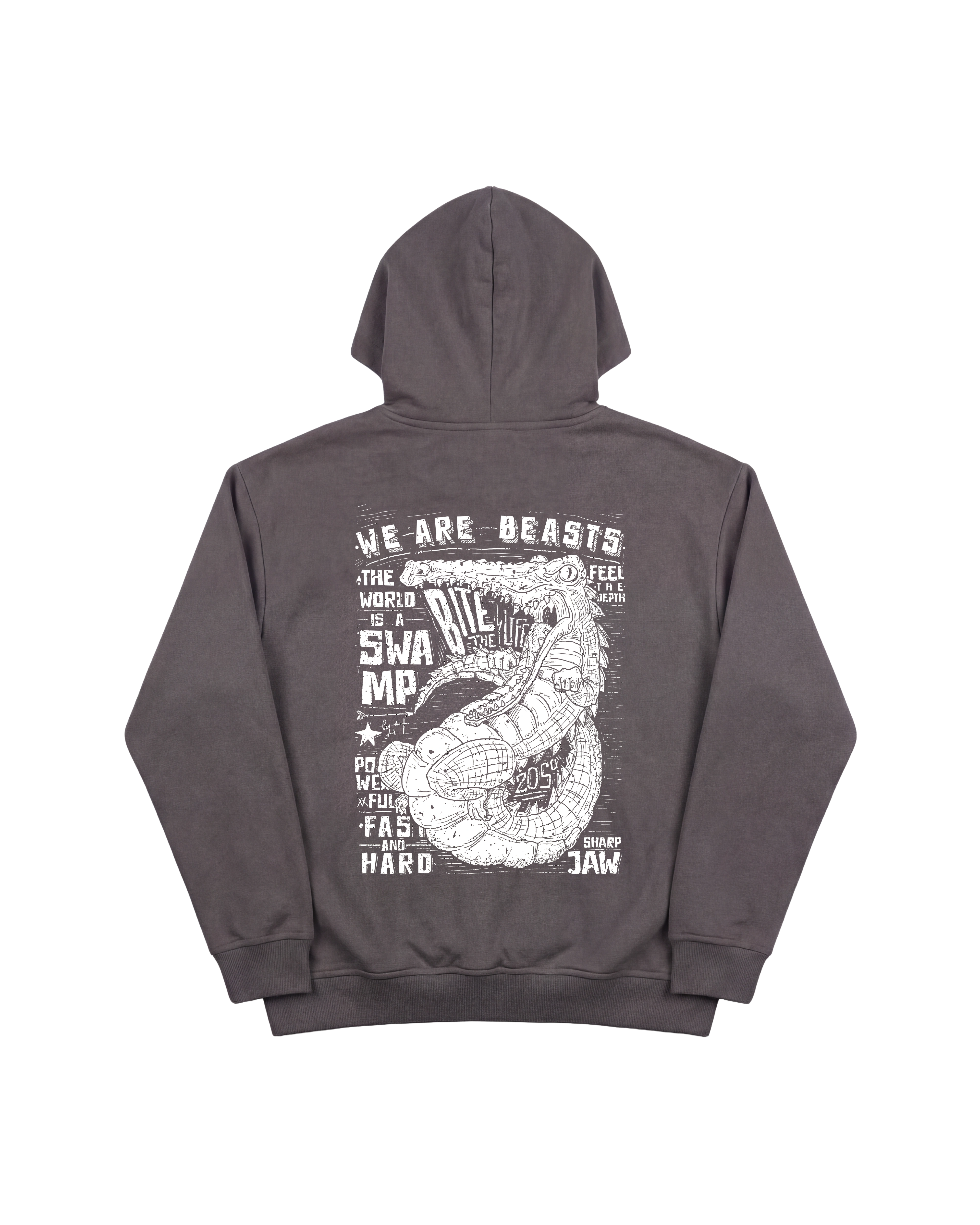 We Beasts Hoodie 410 Gris Oscuro Cubica