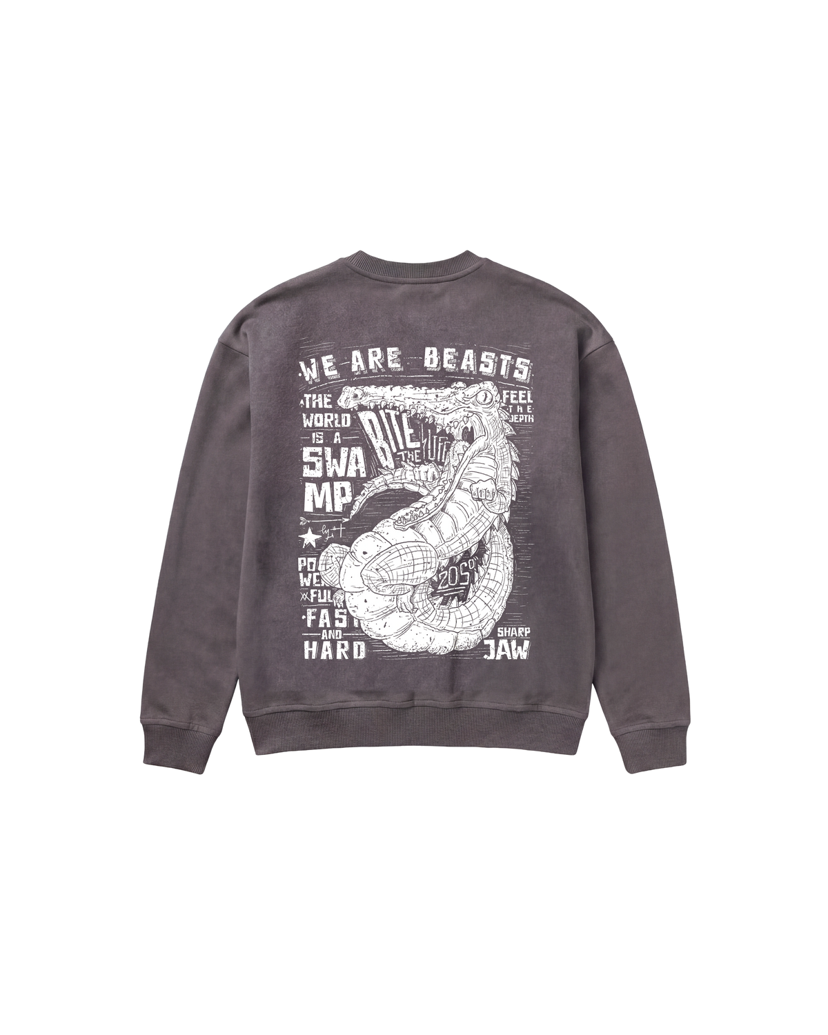 We Beasts Sweatshirt 410 Gris Oscuro Cubica