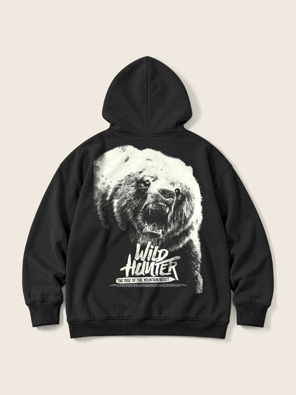 Wild Hunter · Hoodie 410g Negro — Imagen del producto 1